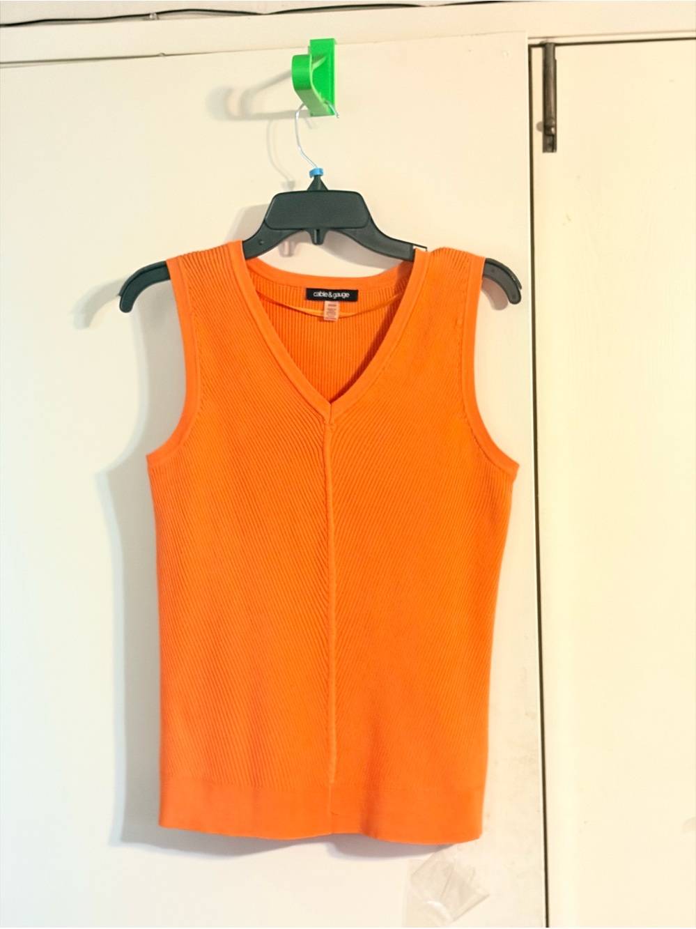 Cable & Gauge Orange Sweater Vest